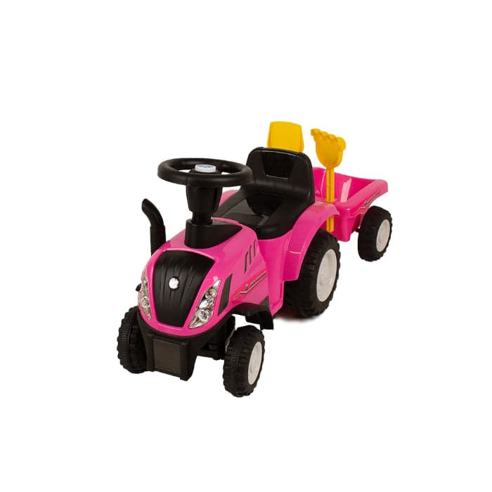 Carro BabyTrold New Holland tractor Pink