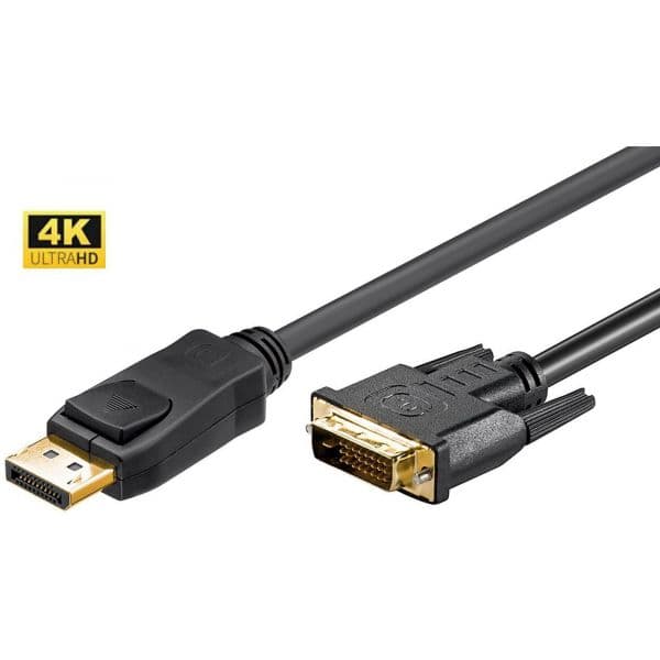 Microconnect DP-DVI-MM-300 Cabo Adaptador DisplayPort para DVI-D 3m Preto