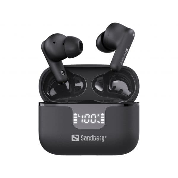 Sandberg Auscultadores In-Ear TWS ANC+ENC Bluetooth 6.0 Black