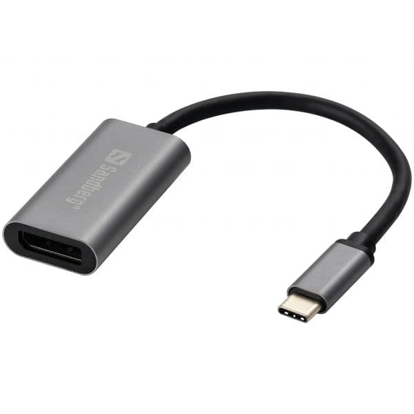 Sandberg Adaptador USB-C para DisplayPort 4K 60Hz Alumínio