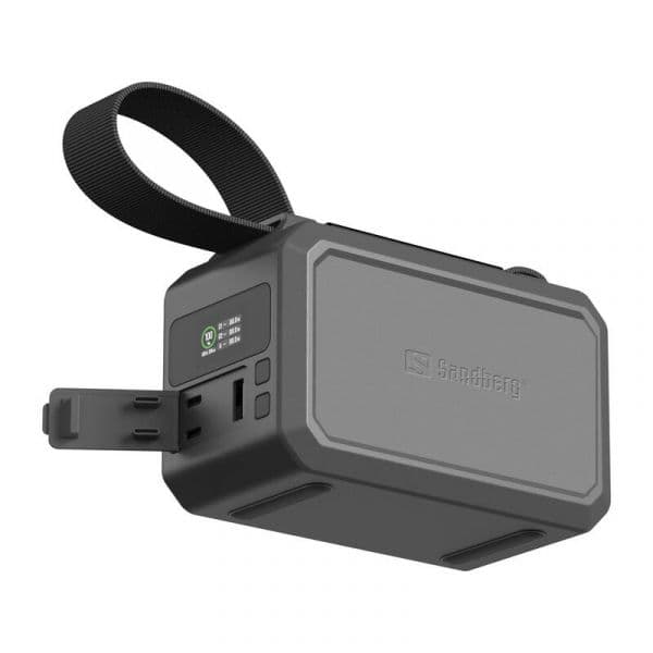 Powerbank Sandberg Survivor 100W 40000mAh -- USB-C PD 100W, IPX4, Lanterna LED e Carregamento