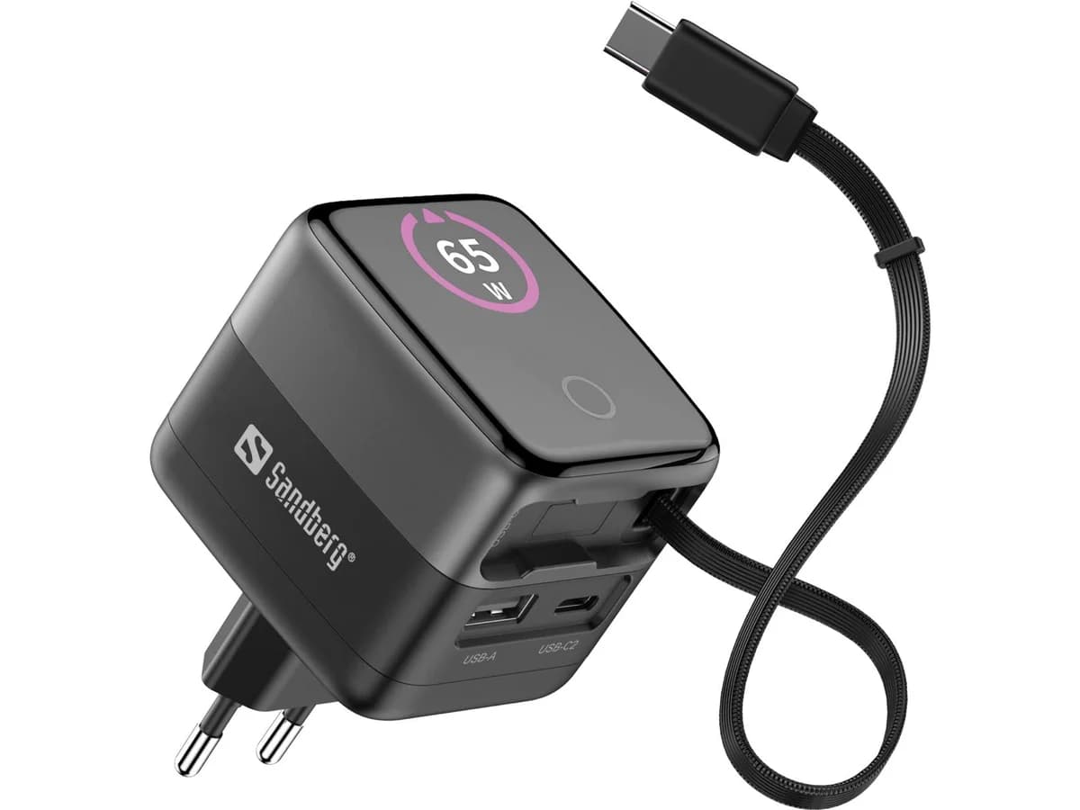Sandberg - Charger PD65W Display + Cable