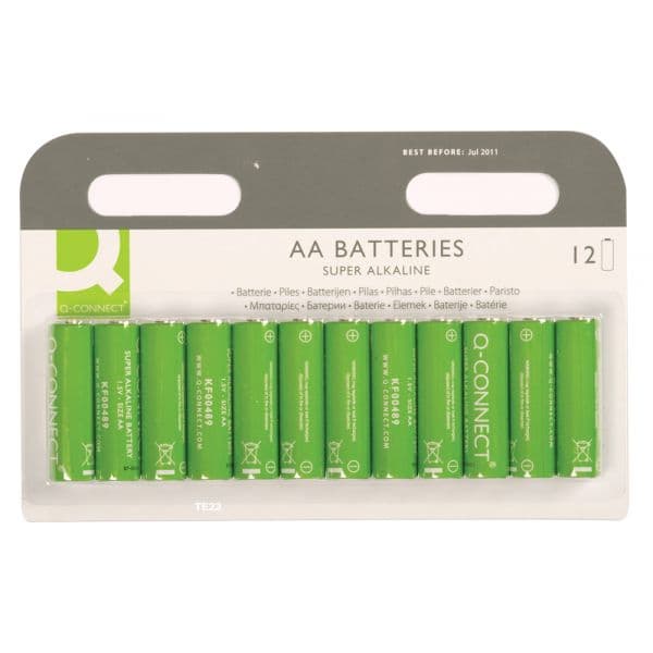 Q-Connect Pilhas Alcalinas AA - 12 Unidades