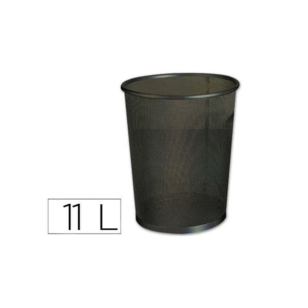 Q-Connect Cesto Papéis Metálico 11l Preto - 29624