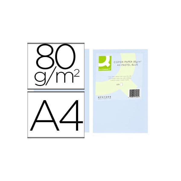 Q-Connect Resma 500 Fls Papel A4 80g Azul - KF01094