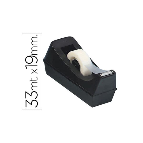 Q-Connect Desenrolador Fita Cola 33m Preto
