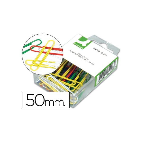 Q-Connect 50 un. Clips 50mm Sortido - KF02026