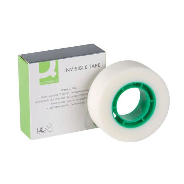 Q-Connect Fita Adesiva Invisível 19mm x 33m