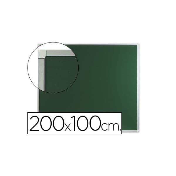 Q-Connect Quadro Verde 200x100cm Caixilho Madeira - 06090