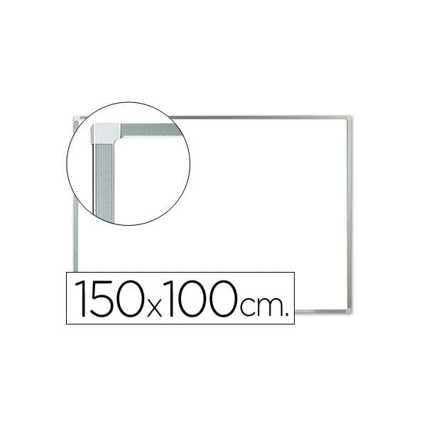 Q-Connect Quadro Branco Magnético Melamina Moldura Alumínio 150x100cm - KF04151