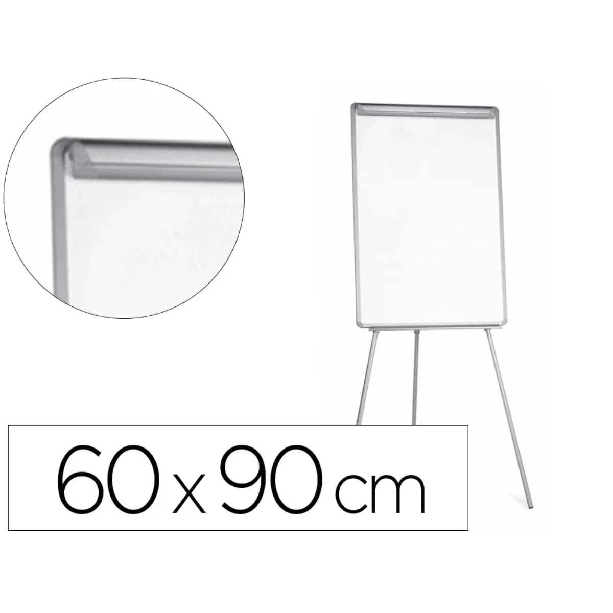 Q-Connect Quadro Branco Laminado 60x90cm c/ Tripé - KF04156