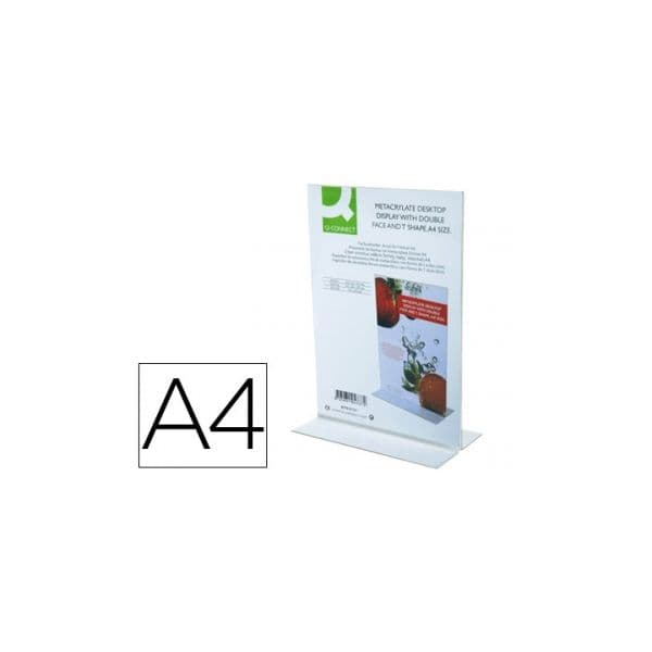 Q-Connect Expositor Secretaria Formato T Metacrilato A4 - KF-04737