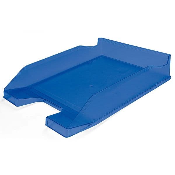 Tabuleiro de Secretária Q-connect Plástico Azul Transparente