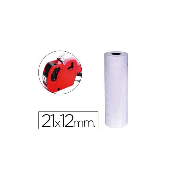 Q-Connect Etiquetas p/ Etiquetadora 1981005 21x12mm 10 Un.