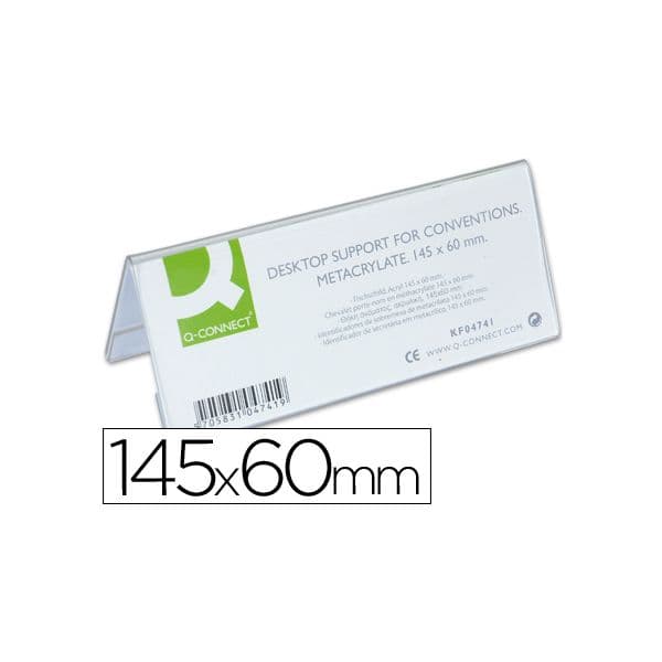 Q-Connect Identificadores Secretaria Metacrilato 145X60MM 10 Un. - KF-04741