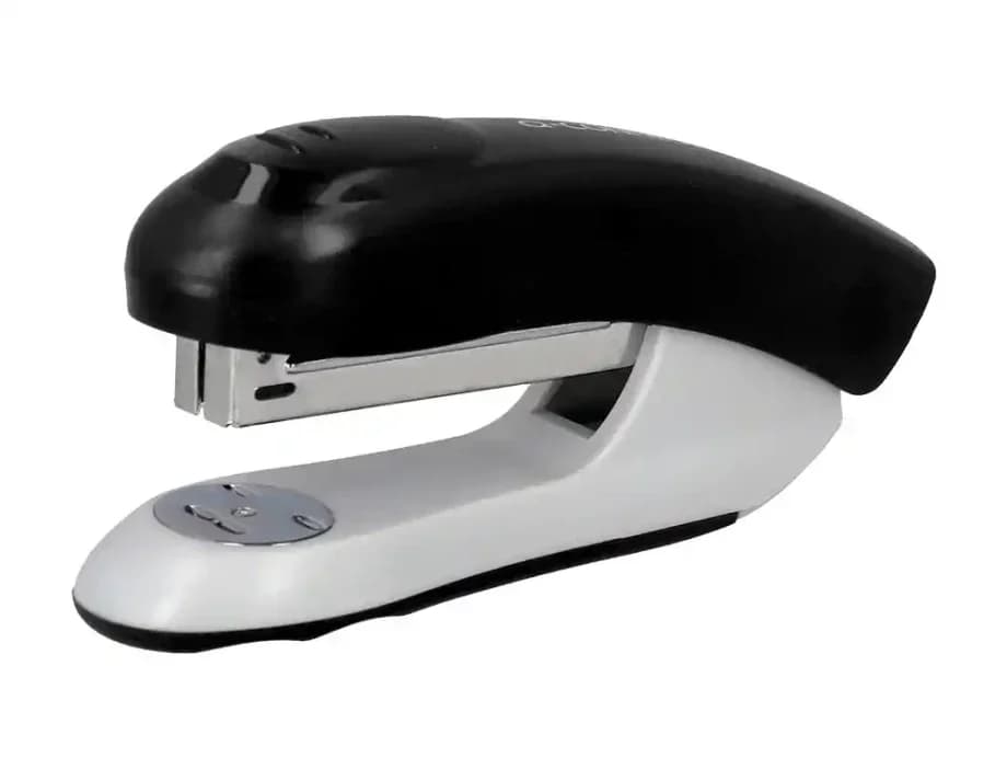 Q-Connect Agrafador Secretária Plástico ABS Preto 20 Folhas Agrafos 24/6 26/6