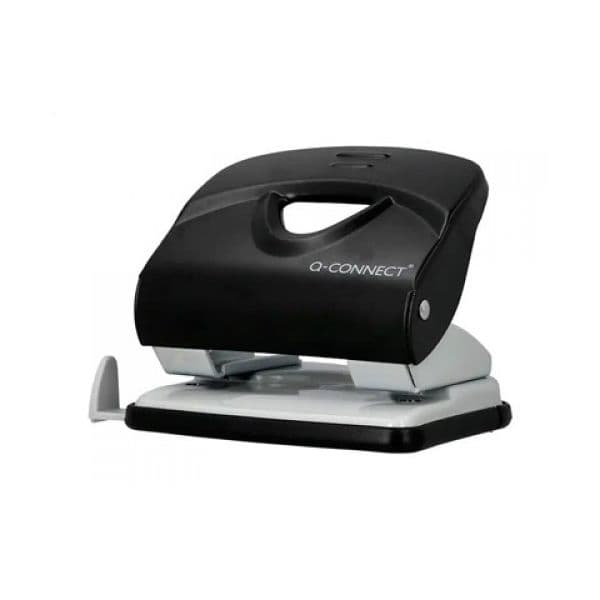 Furador Q-Connect KF14220 Preto, 30 Folhas, 2,7mm