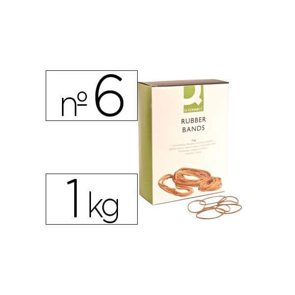Q-Connect Pack Elásticos nº 6 1000g - KF14683