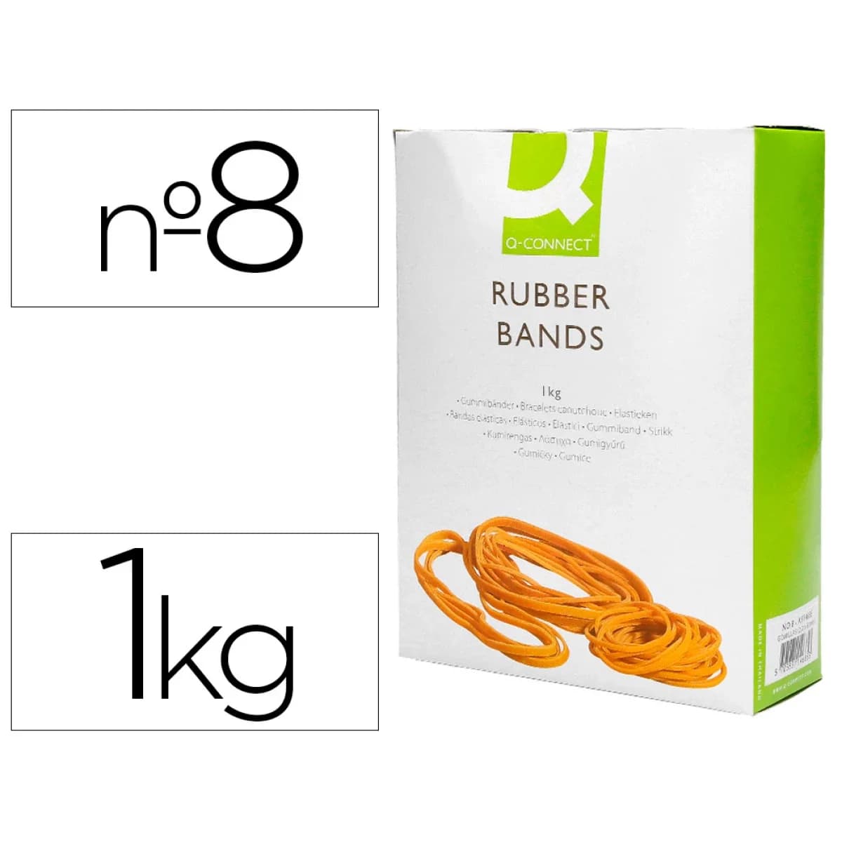 Elasticos q-connect 1000 gr numero 8