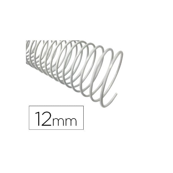 Q-connect Espiral Metálica Branco 64 5:1 12 mm 1 mm 200 un.
