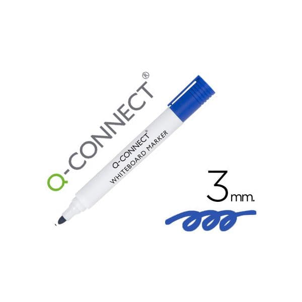 Q-connect Marcadores para Quadro Branco Baratos Azul - 78930
