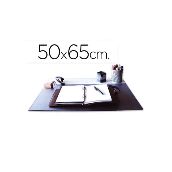 Q-Connect Base Secretária PVC 500x650mm Preto - KF26806