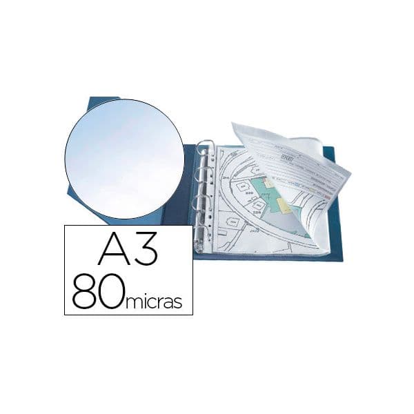 Q-Connect Bolsa Multiperfurada Din A3 Ao Baixo 80 Microns Cr - 5706002007157