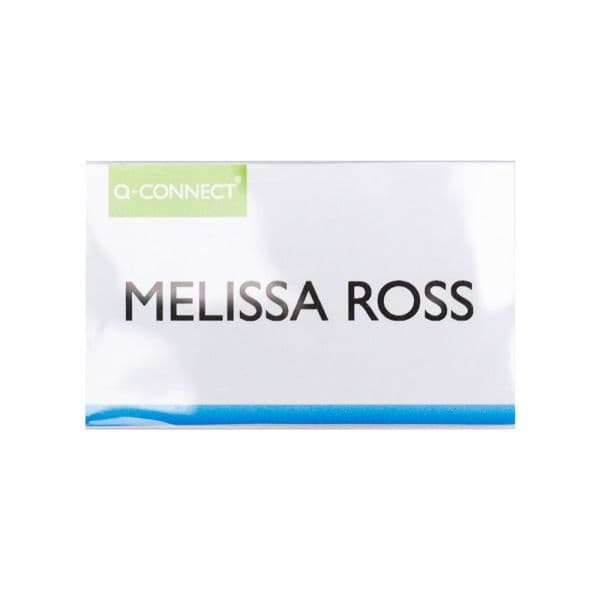 Q-Connect Identificador Magnético com Clip Abertura Superior 54x90mm - 25 unidades