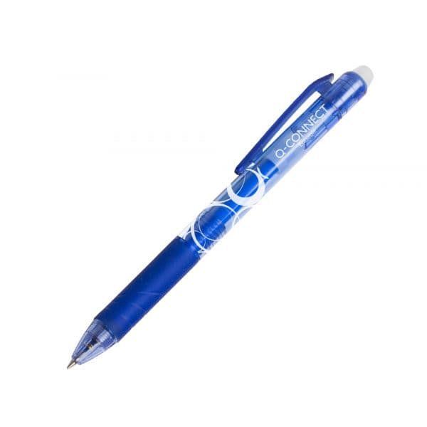 Q-connect Esferográfica Retrátil Apagável 0.7 mm Azul 10 Un.