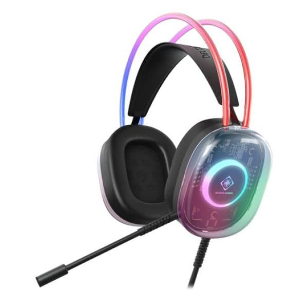 Deltaco GAM-186 Auscultadores Gaming RGB Semi-Transparente