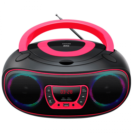 Denver Rádio CD MP3 TCL-212 Bluetooth LED / LCD Pink