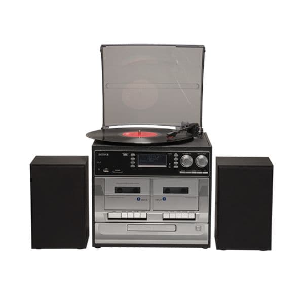 Gira-Discos Denver Rádio Dab+/fm/Cd Bluetooth MRD-166 Black