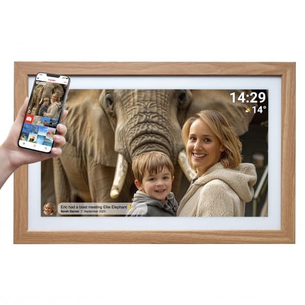 Denver Moldura Digital Frameo PFF-2162LW 21.5" Wi-Fi Full HD com Ecrã Tátil