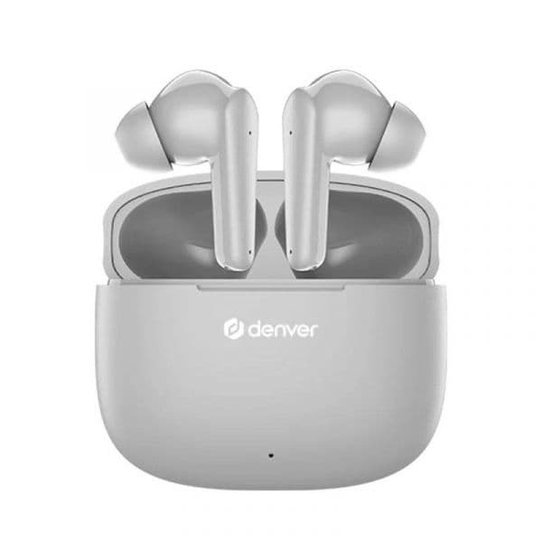 Denver TWE-48GR Auscultadores Bluetooth 5.3 Cinza