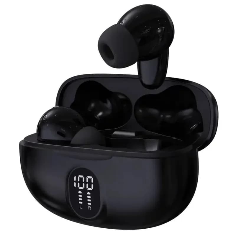 Denver TWE-57B Auscultadores Sem Fios Bluetooth Pretos com Autonomia de 4h