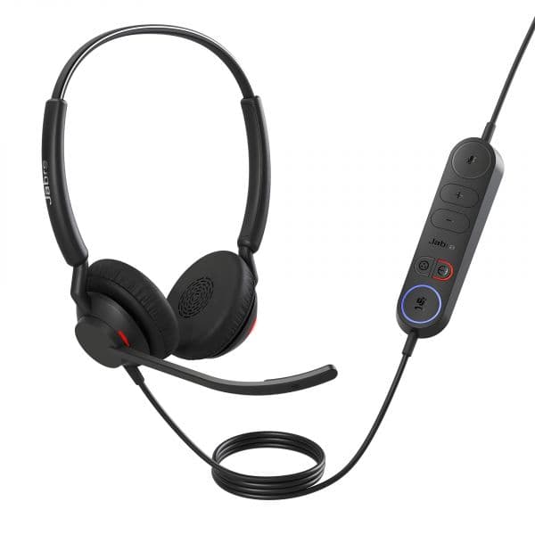 Jabra Engage 40 Auscultadores Estéreo com Fio USB-C, Preto, MS, Inline Link