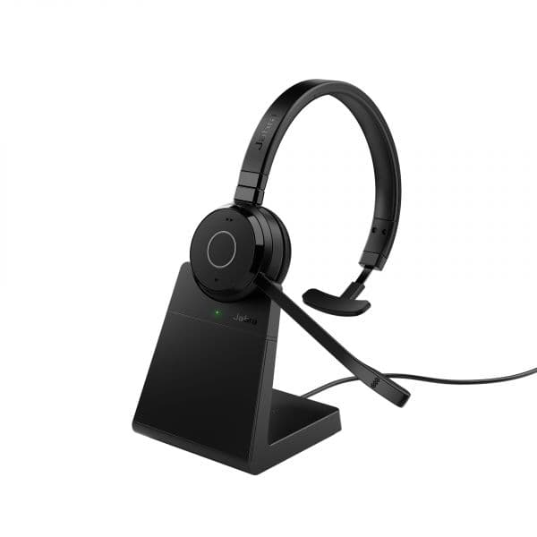 Jabra Evolve 65 TE Auscultadores Mono com Microfone, Bluetooth 5.2, USB-A Link 390a, MS, Preto
