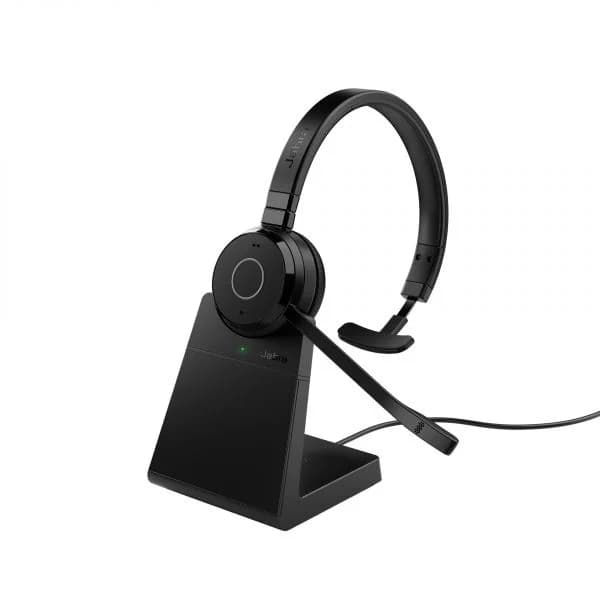 Jabra Evolve 65 TE UC Mono Stand USB Type-A Bluetooth 5.2 Preto