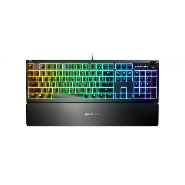 SteelSeries Apex 3 Switches de Membrana Preto Layout Inglês