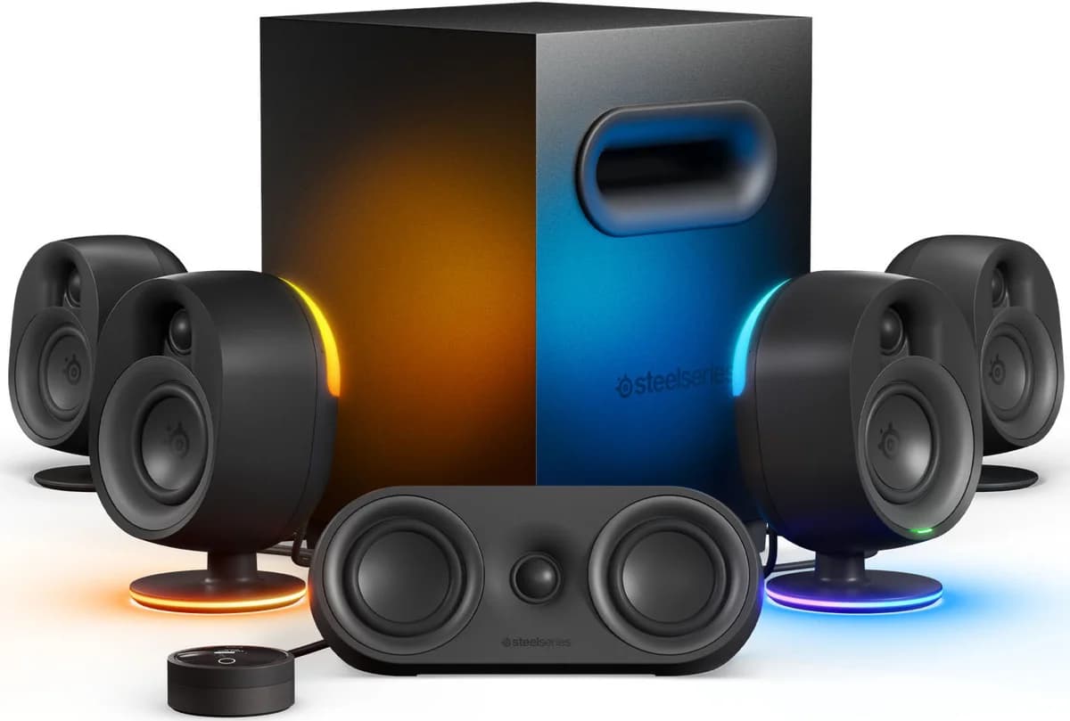 SteelSeries Arena 9 RGB 5.1 Preta