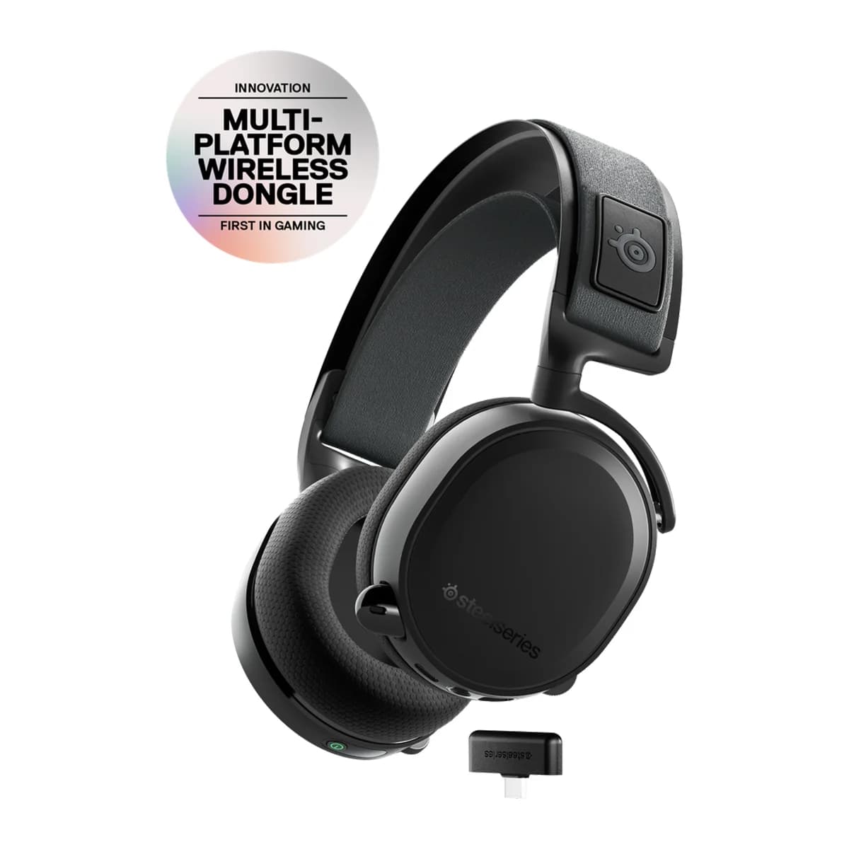 Headset Steelseries Arctis 7+ 7.1 Surround Wireless Preto