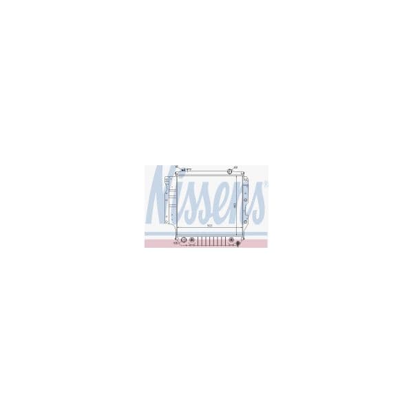 NISSENS - 60993 - Radiador, arrefecimento do motor - 5707286194946