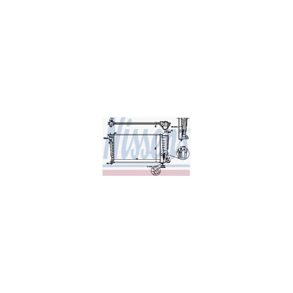 NISSENS - 61379 - Radiador, arrefecimento do motor - 5707286196377