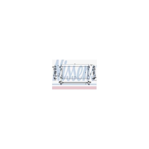 NISSENS - 63555A - Radiador, arrefecimento do motor - 5707286212220