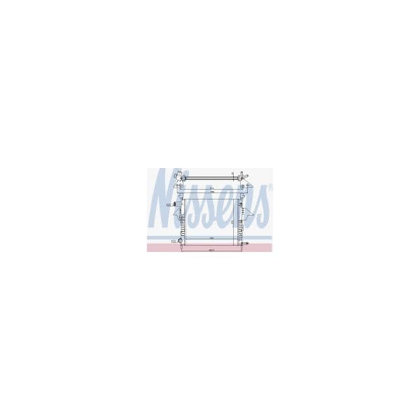 NISSENS - 63856 - Radiador, arrefecimento do motor - 5707286214422