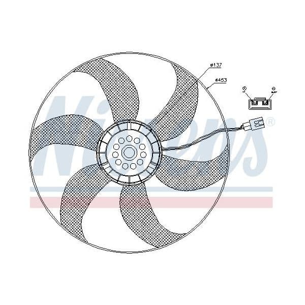 NISSENS Ventilador, Refrigeração do Motor - 85403
