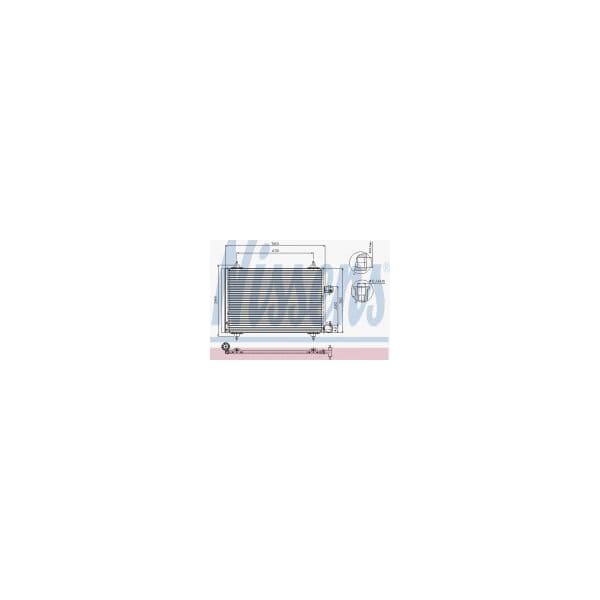 NISSENS - 94723 - Condensador, ar condicionado - 5707286258457