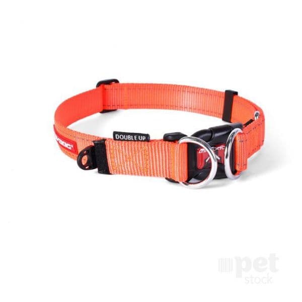EzyDog Coleira Double Up Laranja S