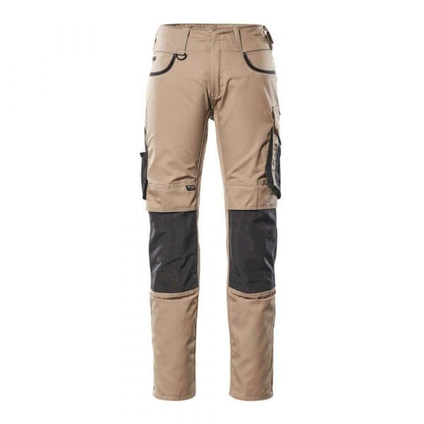 Mascot Unique 13079 Big Trousers With Knee Pad Pockets Beige 48 / 30