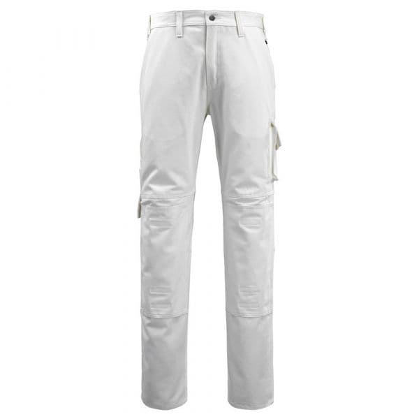 Mascot Workwear 14579 Big Trousers With Knee Pad Pockets Branco 58 / 35